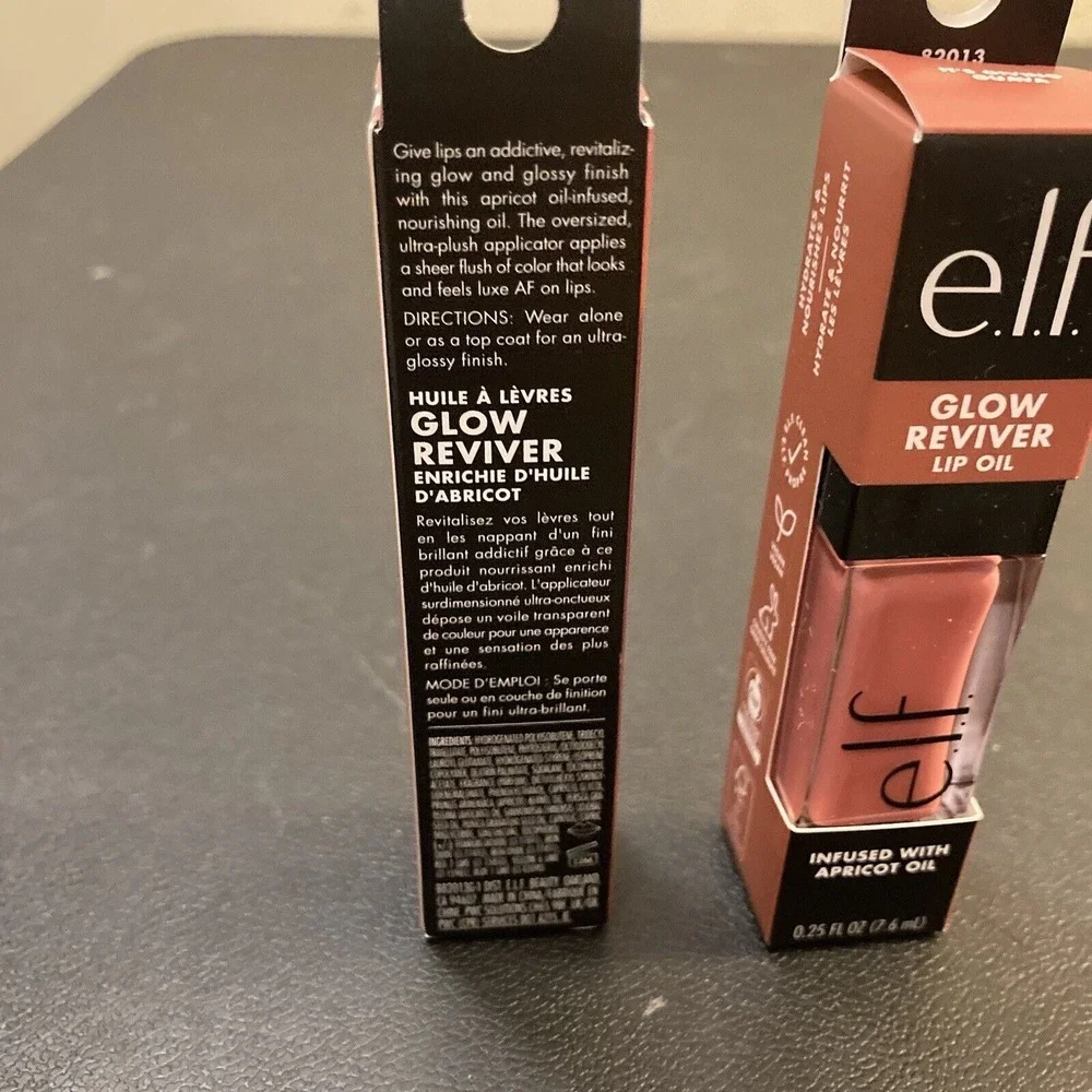 2x e.l.f. Glow Reviver Lip Oil Hydrating Tinted Lip Oil with Jojoba Avocado Oil‎